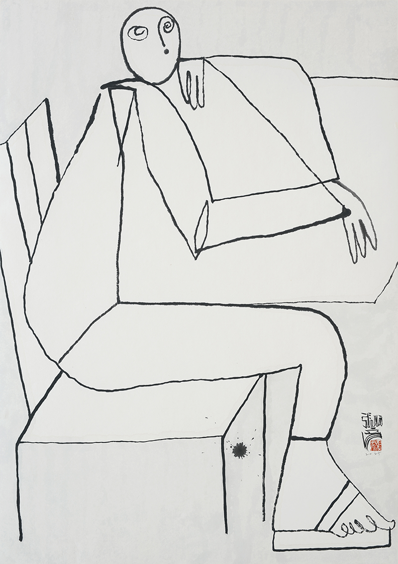 Jang Byeong Eun · Eastbrush · 张炳彥 · figure · ink_on_paper · 1030mm_x_728mm · 2025